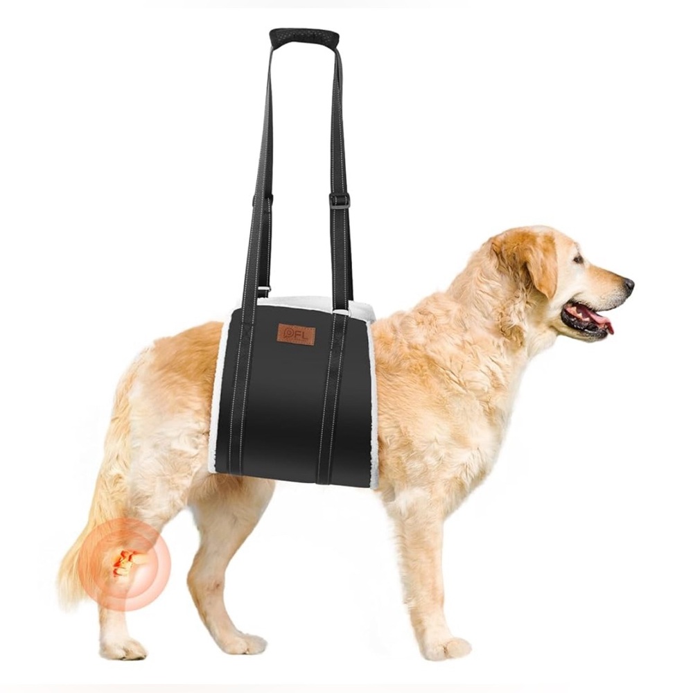 PICK FOR LIFE 20-150 lbs Dog Lift Harness, Curved Plush Lining, Adjustable,